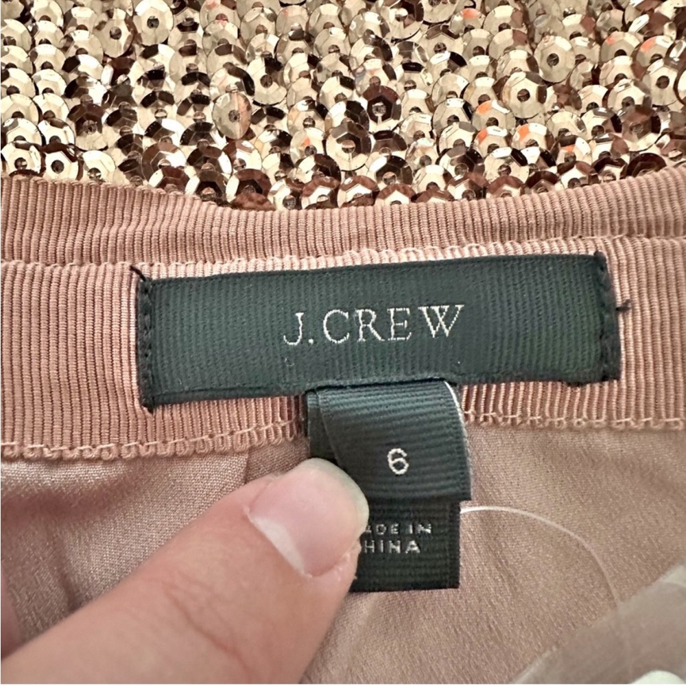 J. Crew Gold Sequin Pencil Skirt - Picture 8 of 10